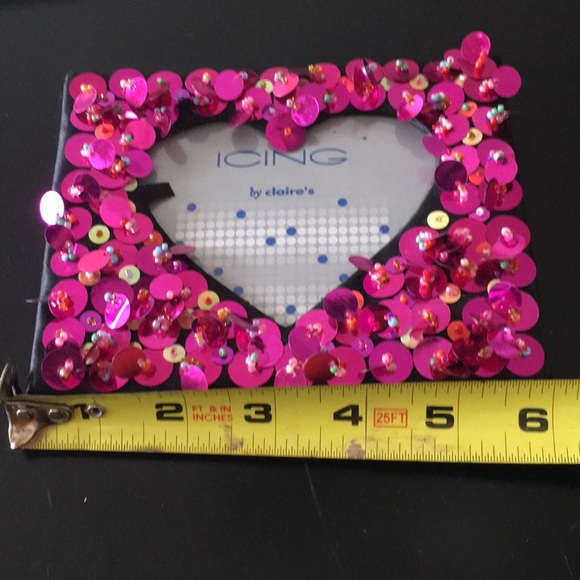 Cute and sparkly pink heart picture frame - Picture 4 of 5